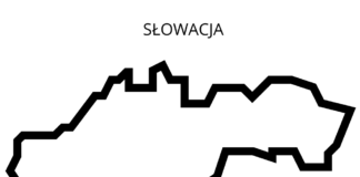 Slovensko mapa omalovánky k vytisknutí