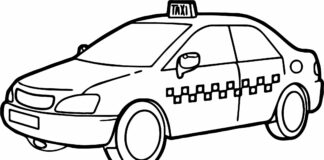 livre de coloriage sur les taxis urbains à imprimer