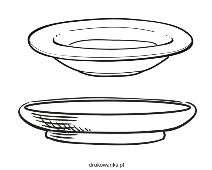 plates coloring book to print