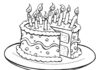 cake for kids coloring book to print