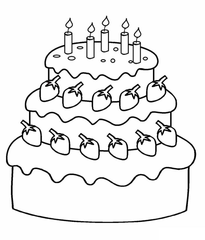 cake for the pope printable coloring book