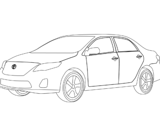 Toyota coloring pages to print and print online