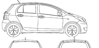 toyota yaris coloring book to print