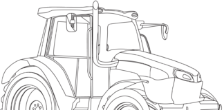 tractor case coloring book to print