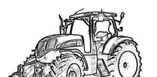 Fendt traktor omaľovánky k vytlačeniu