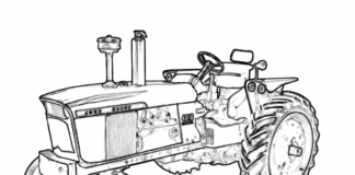 tractor ursus c 360 coloring book to print