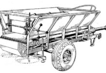 Traktor mit Streuwagen Malbuch zum Ausdrucken