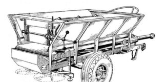 Traktor s rozmetadlem omalovánky k vytisknutí