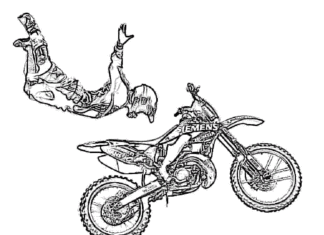 cross country tricks coloring book to print