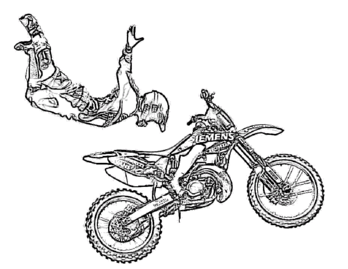 cross country tricks coloring book to print