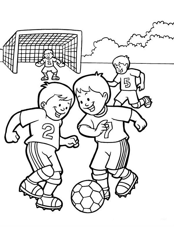soccer tournament coloring book to print