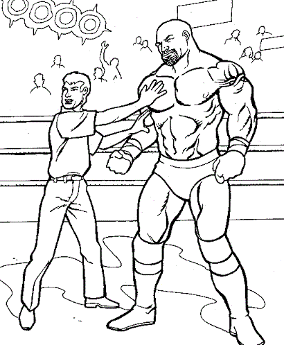 wwe tournament coloring book to print