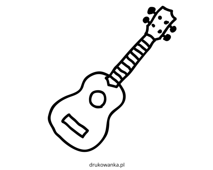 ukulele coloring book to print