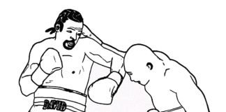 boxe luta livro de colorir para imprimir