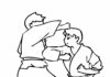 judo-ottelu tulostettava värityskirja