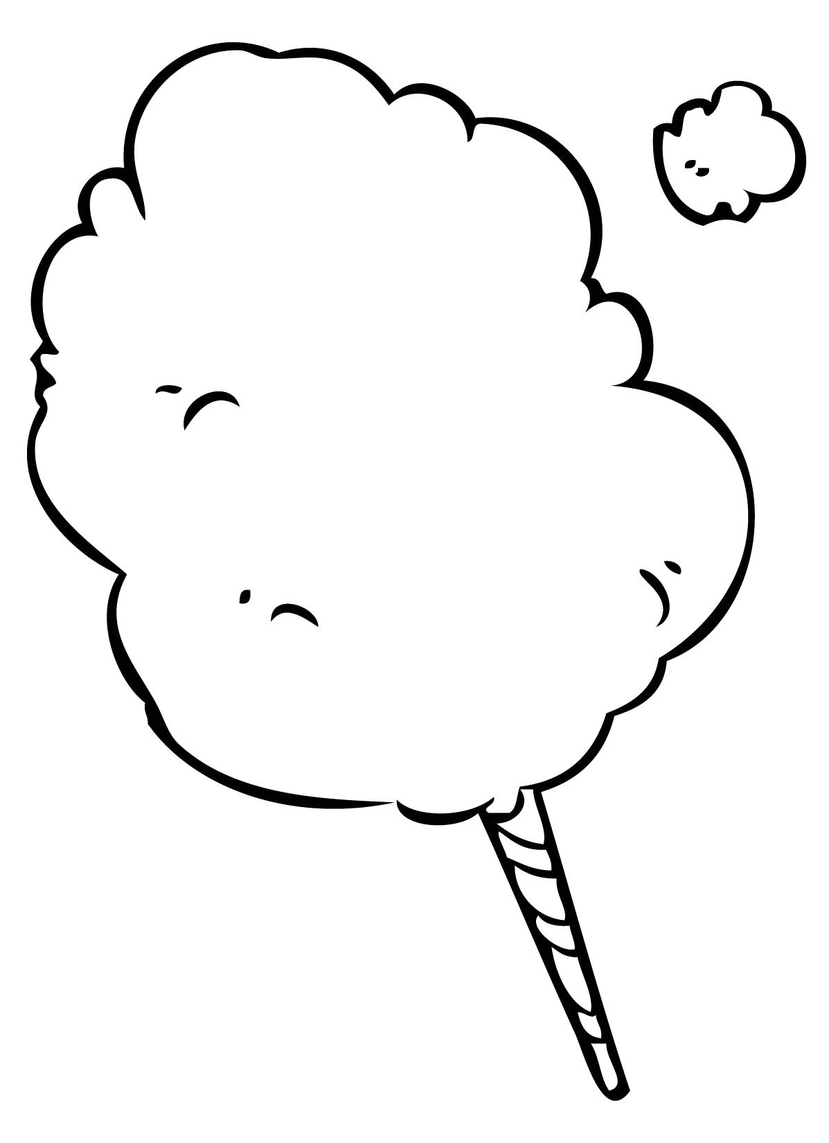 Printable Cotton Candy Template