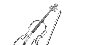 cello coloring book to print