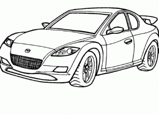 Rennsport Mazda Bild zu drucken