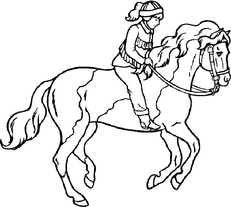 racing horse coloring book to print