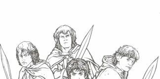 lord of the ring printable coloring book