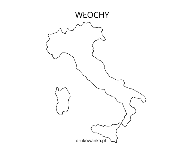 olasz térkép színező könyv nyomtatható