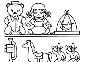 toys for kids printable coloring book