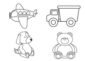 toys for toddler coloring book to print