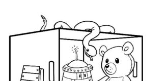 toys in the baby's room coloring book to print