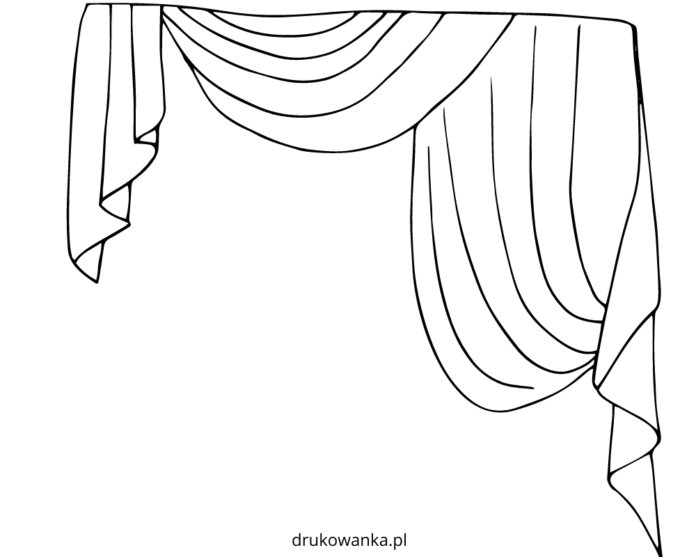 curtain coloring book to print