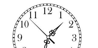 clock face coloring book to print