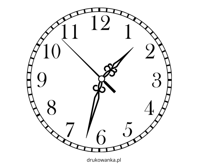 clock face coloring book to print