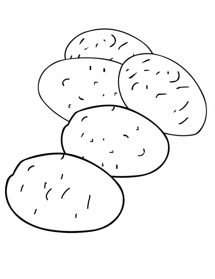 ziemniaki z ogródka obrazek do drukowania