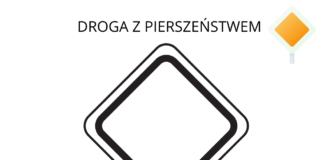 dopravná značka s prioritou omaľovánky na vytlačenie