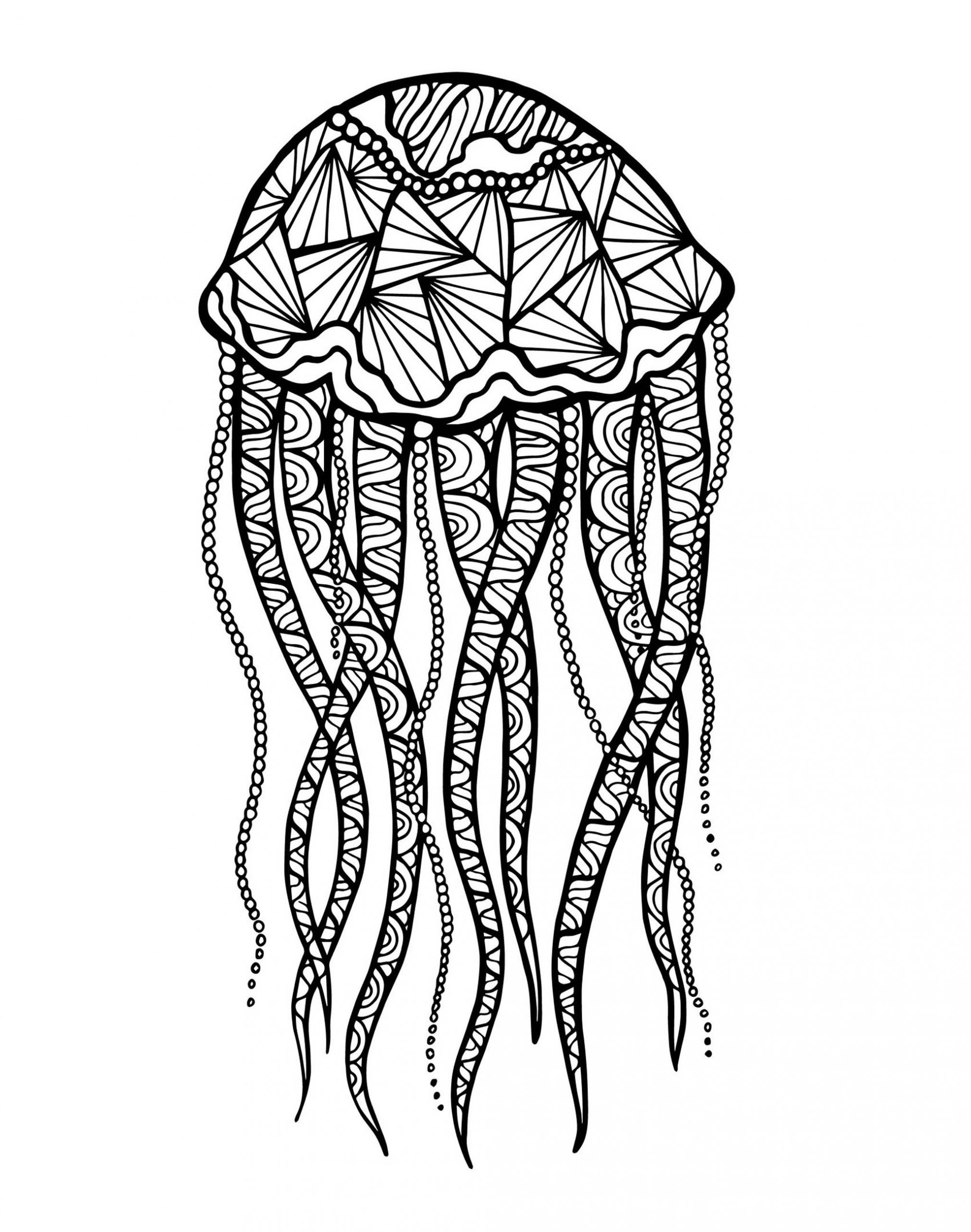 sea animals coloring book octopus zentangle printable and online