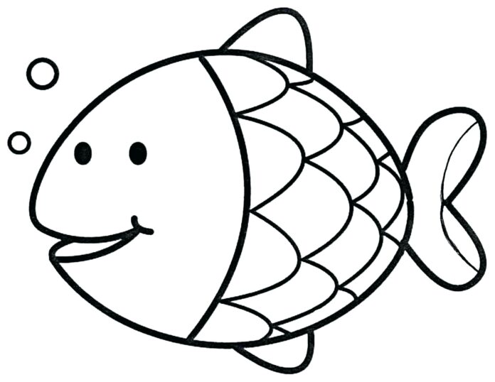 goldfish for kids coloring book to print
