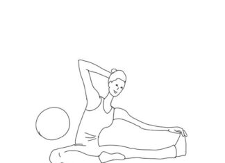 exercise ball coloring book to print