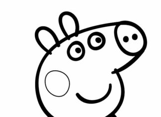 Peppa Pig nyomtatható színezőkönyv