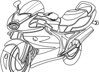 racer for kids coloring book to print