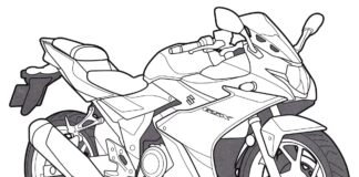 suzuki gsx racer libro para colorear para imprimir