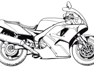 Yamaha Racer värityskirja tulostettava