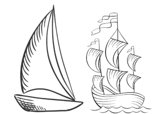 Libro da colorare barche a vela da stampare