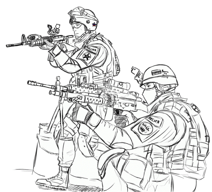 soldiers coloring book to print