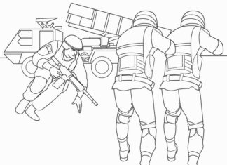 livre à colorier "soldats en action" à imprimer
