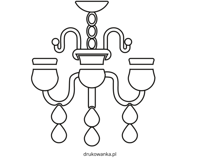 chandelier coloring book to print