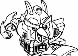 angry birds transformers coloring book to print