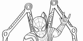 avengers spiderman coloring book to print