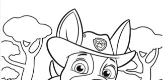 carlos-dog-with-psi-patrol coloring book to print