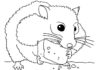 hamster come o jantar livro de colorir para imprimir