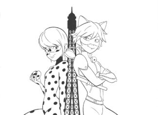 boy and girl cat coloring book to print