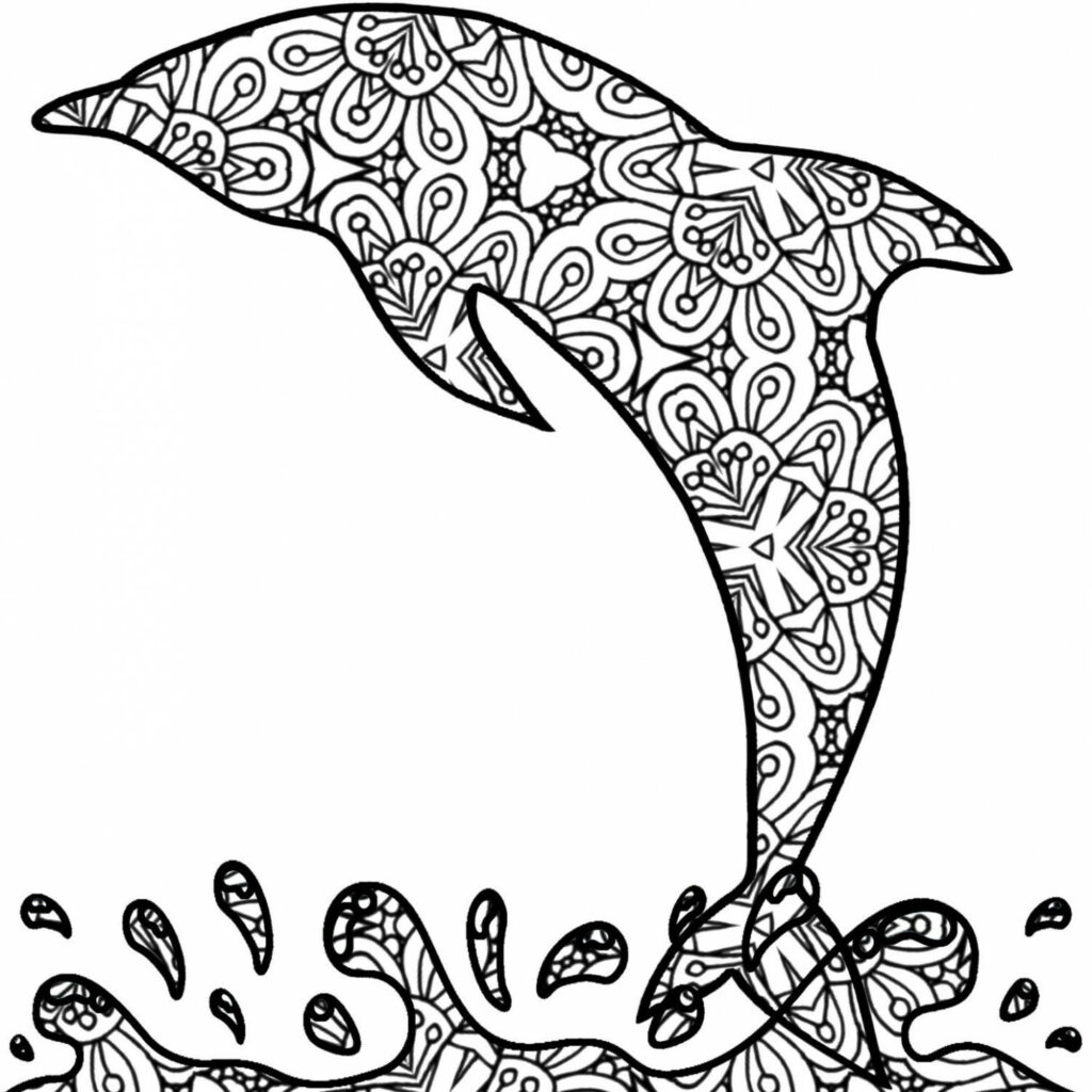 libro-da-colorare-stampabile-e-online-delfino-zentangle